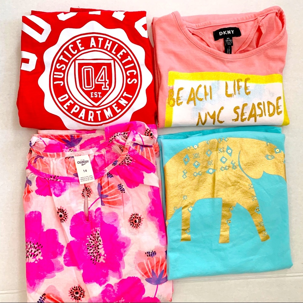 $13 for 4 pieces girls Summer, Spring T- shirts